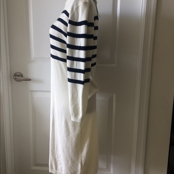 Striped Shift Sweater Dress - Picture 3 of 5